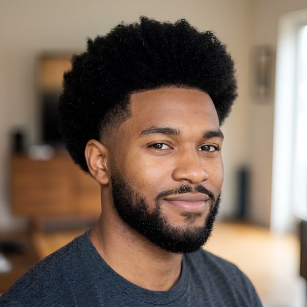 Afro Burst Fade for Thick Hair
