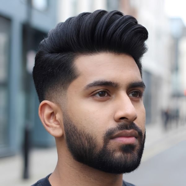 _Burst Fade Comb Over for Thick Hair