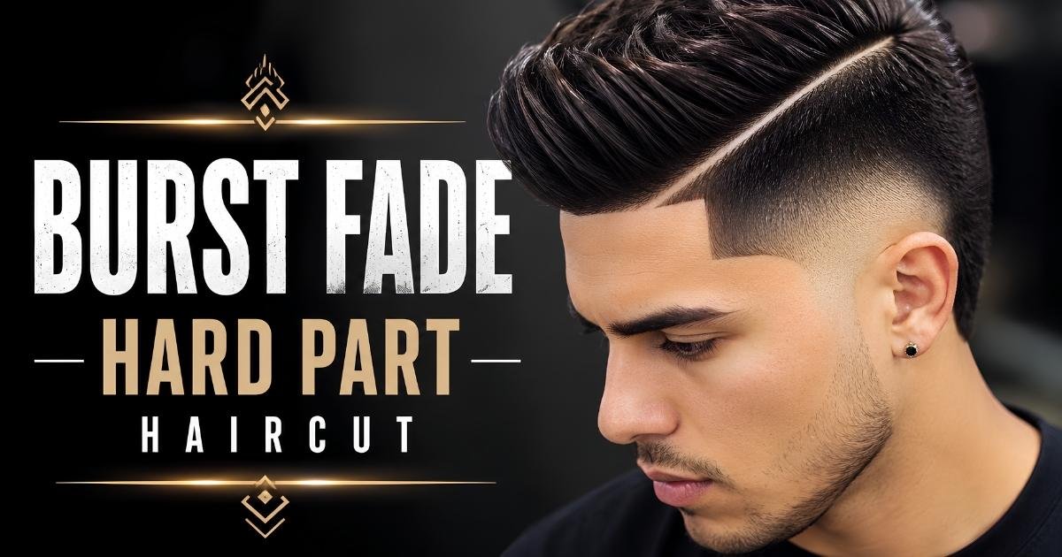 Burst Fade Hard Part Haircut
