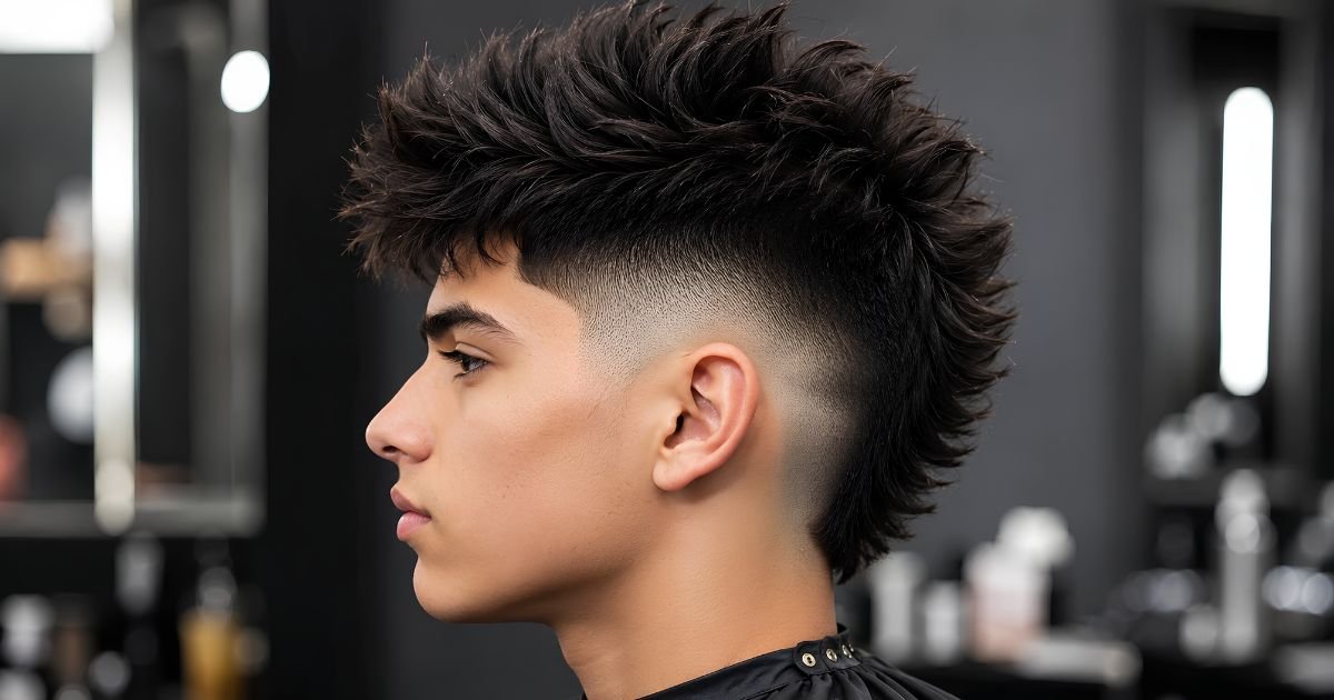 Burst Fade Mohawk Haircut