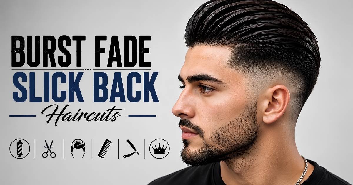 Burst Fade Slick Back Haircuts
