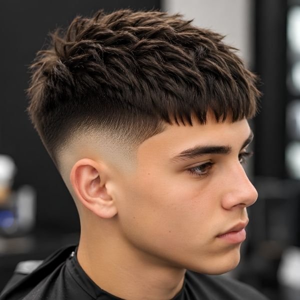 Choppy Burst Fade French Crop