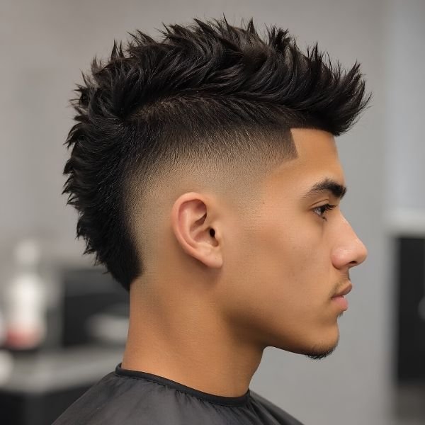 Classic Burst Fade Mohawk
