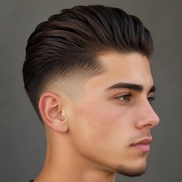 Classic Burst Fade Slick Back