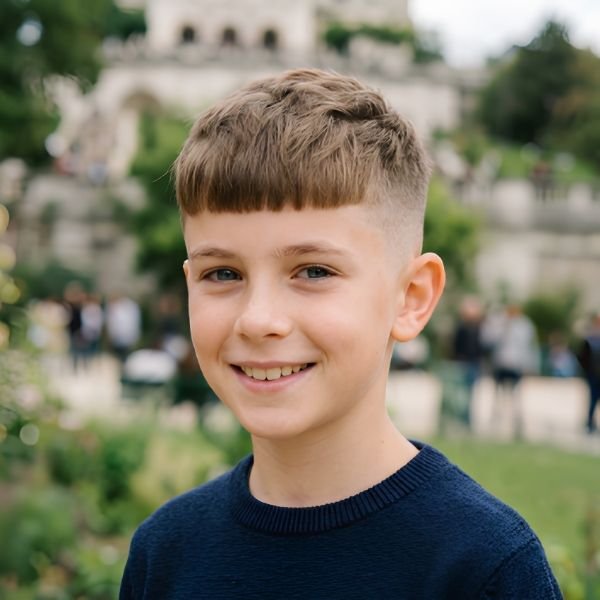 Clean-Shaven French Crop Fade