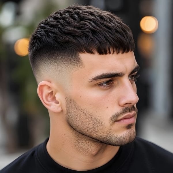French Crop Skin Fade Haircut