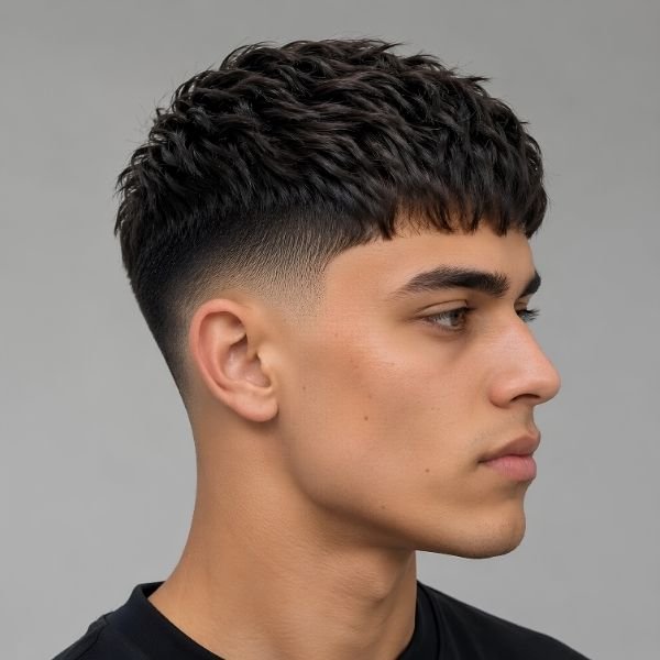 French Crop Taper Fade Haircut