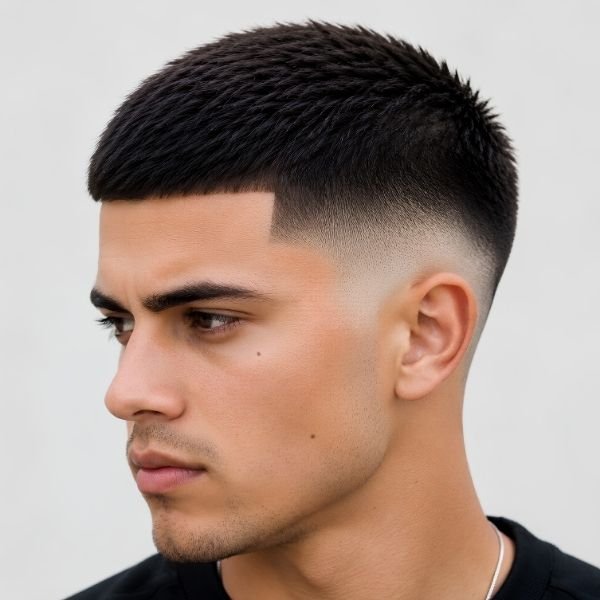 High Burst Fade Crew Cut