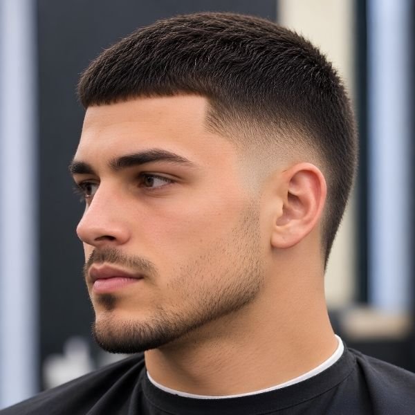 Low Burst Fade Crew Cut
