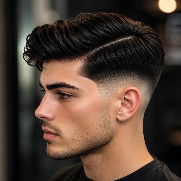 Low Burst Fade Side Part