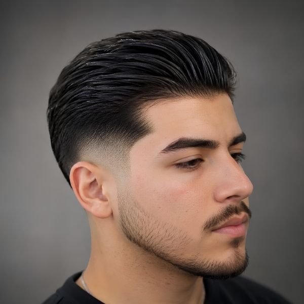 Low Burst Fade Slick Back