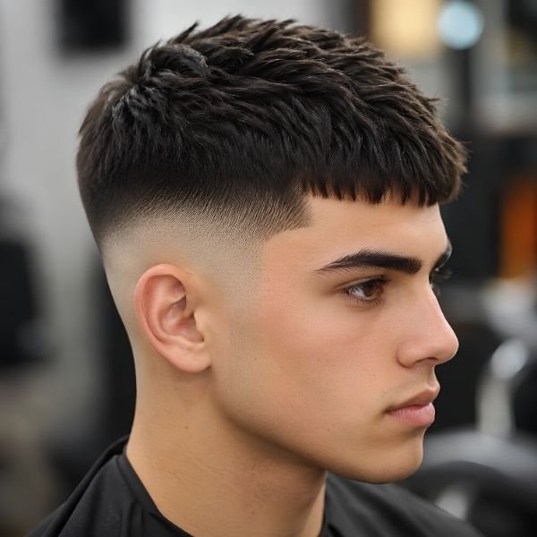 Skin Burst Fade French Crop