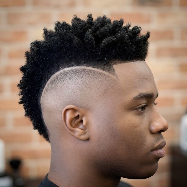 Skin Burst Fade Mohawk