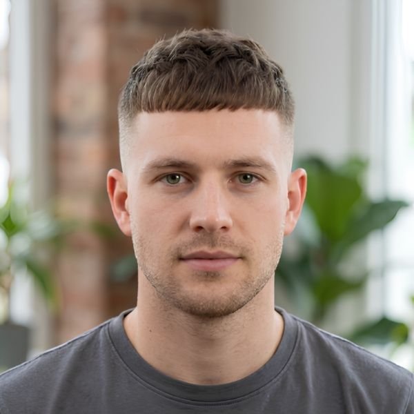 Thin Hair French Crop Fade