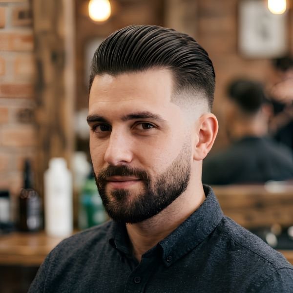 _Undercut Slick Back Burst Fade