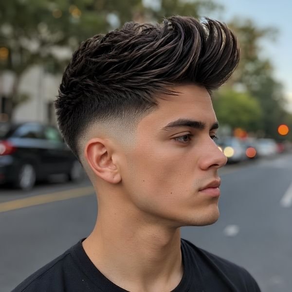 Burst Fade Quiff