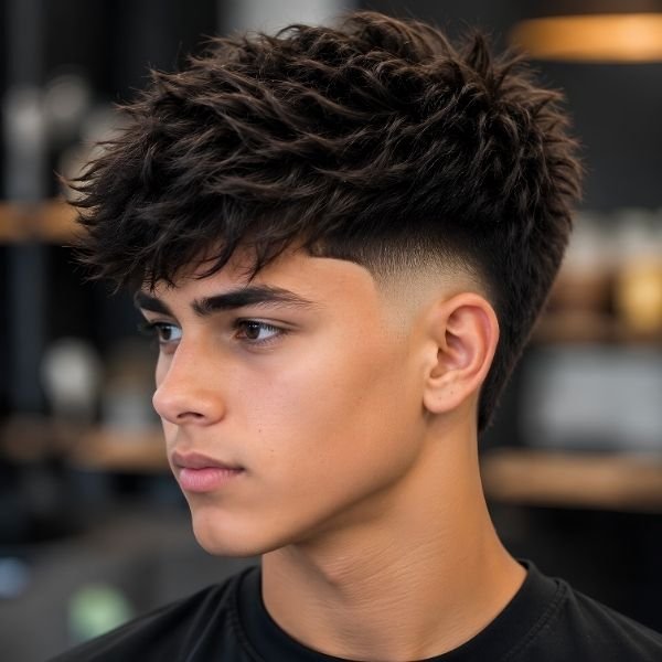 Burst Fade for Thick Hair