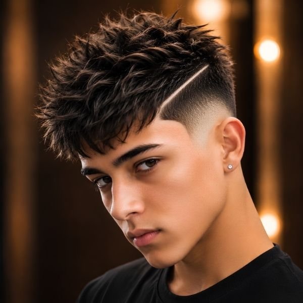Burst Fade with Hard Part