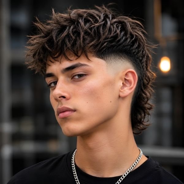 Burst Fade with Modern Mullet