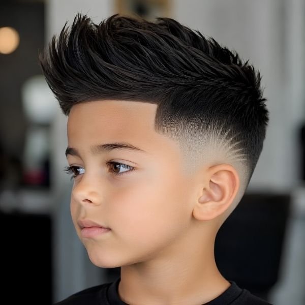 Burst Fade with Quiff