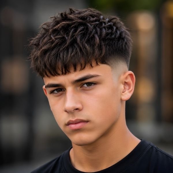 Burst Fade with Textured Crop