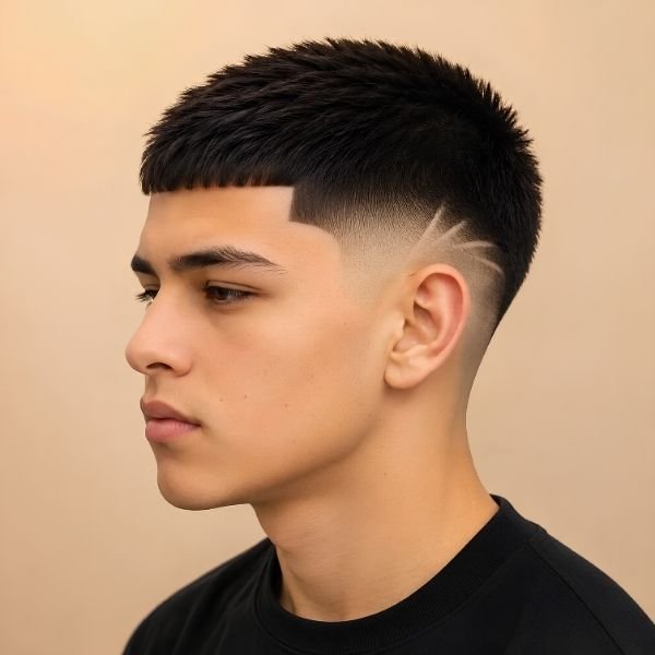 Buzz Cut Edgar Burst Fade