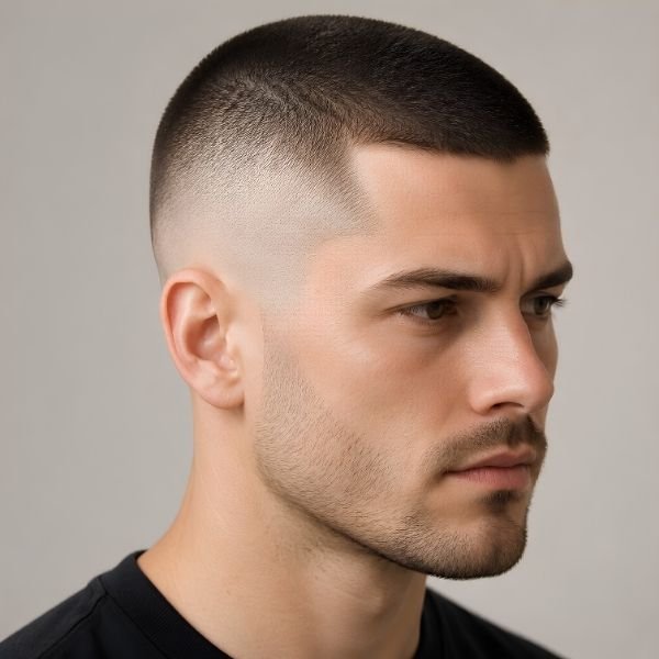 Clean-Cut Professional Burst Fade Buzz Cut