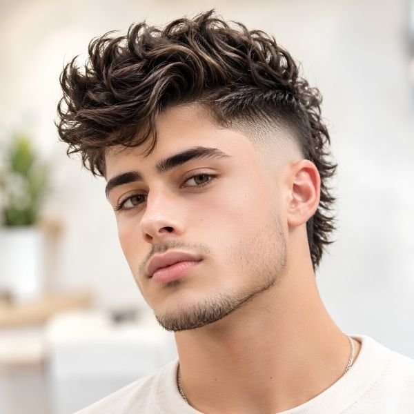 _Faux Hawk Wavy Burst Fade