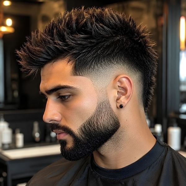 Faux Hawk with Beard