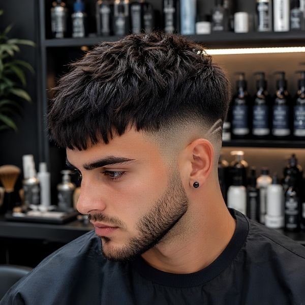 French Crop Burst Fade Fringe