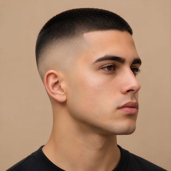 _High Burst Fade Buzz Cut