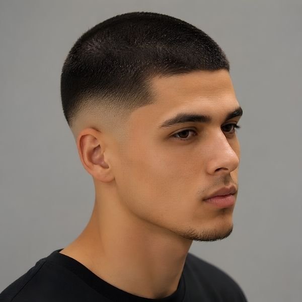 Low Burst Fade Buzz Cut