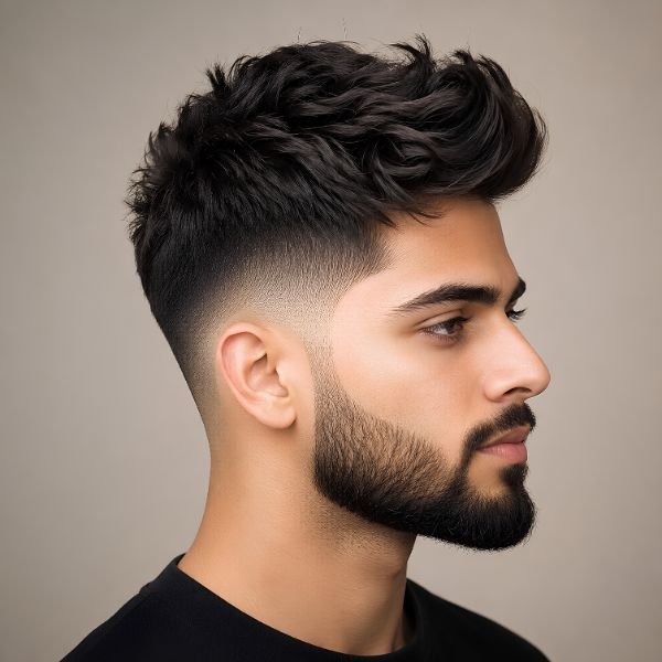 Mid Taper Fade with Beard