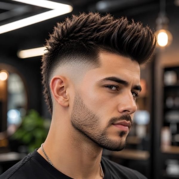Quiff Mohawk Fade