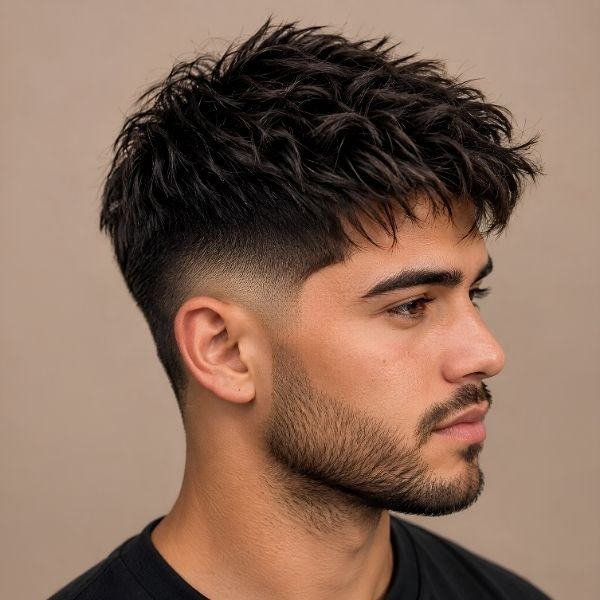Textured Low Burst Fade
