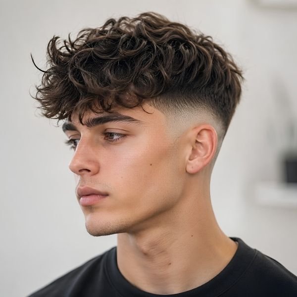 Wavy Burst Fade with Fringe
