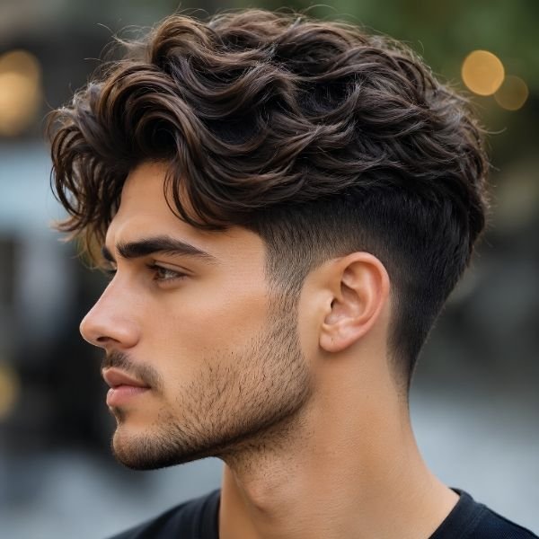 Wavy Quiff Haircut