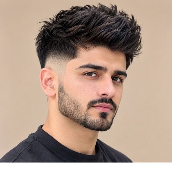 Burst Fade Taper for Thick Hair