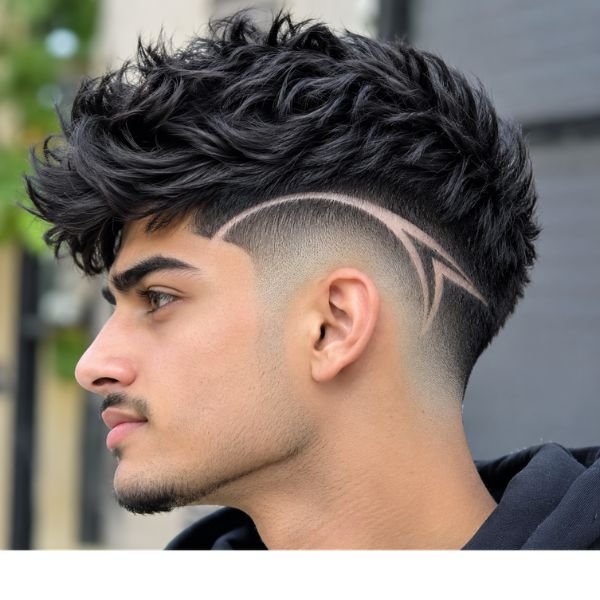 Burst Fade Taper with Design